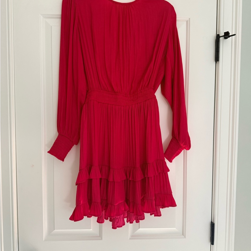 Evereve Fuchsia Hailey Long Sleeve Dress - Picture 3 of 4